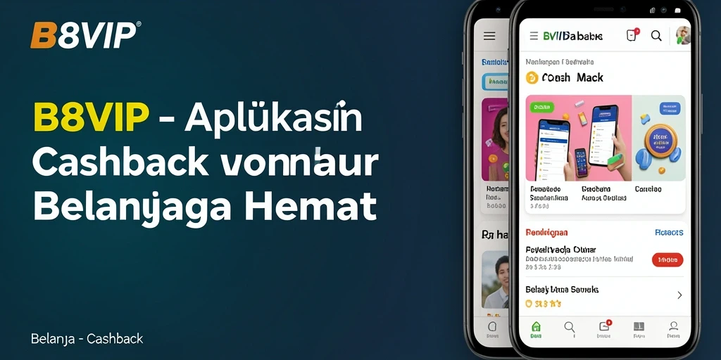Screenshot aplikasi B8VIP menampilkan fitur Cashback yang menarik.