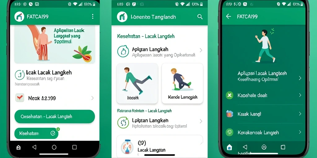 Tampilan antarmuka FATCAI99 dengan fitur pelacakan langkah yang user-friendly.