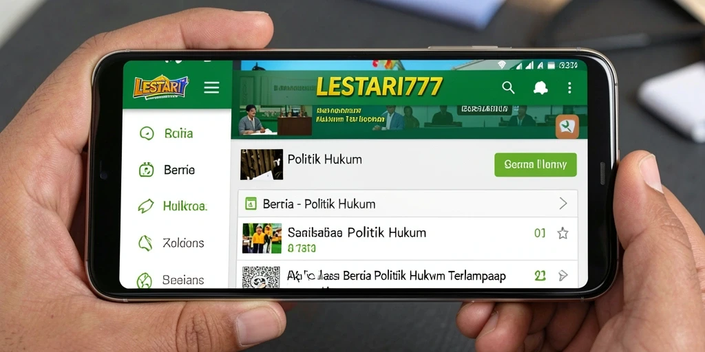 Tampilan antarmuka LESTARI777 yang informatif dan intuitif.
