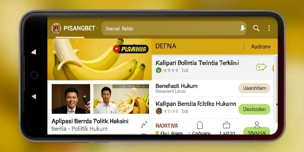Tampilan antarmuka PISANGBET yang modern dan informatif.