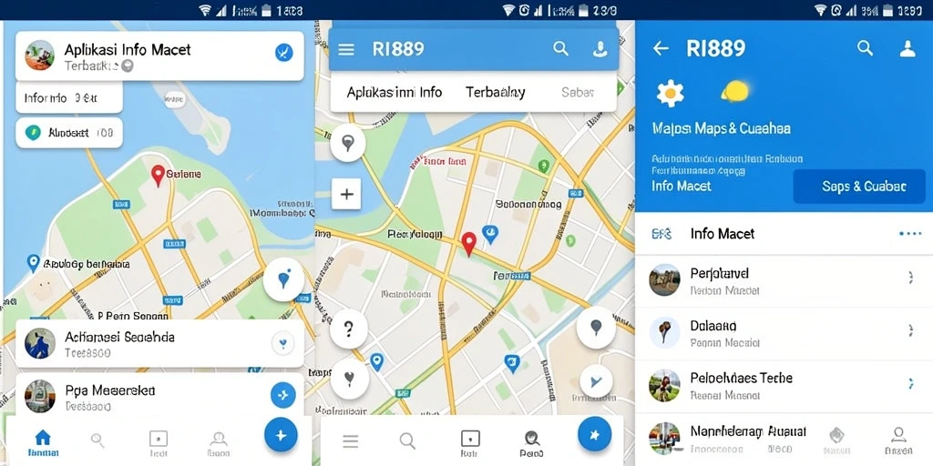 Tampilan antarmuka aplikasi RI889 yang informatif dan mudah digunakan.