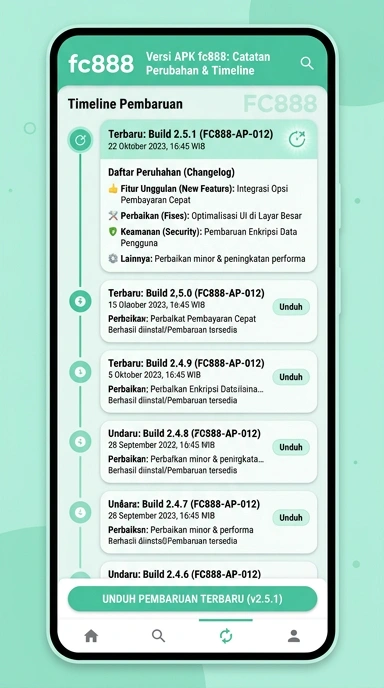 Riwayat Versi fc888 untuk Pengguna Android